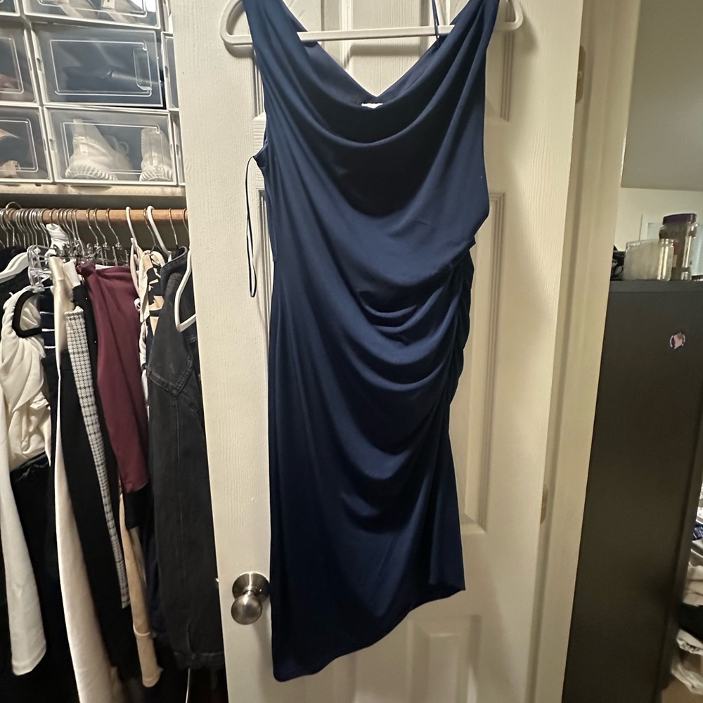 Elegant Navy Blue Dress